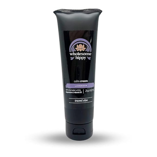 Wholesome Hippy Magnesium Calm Cream (lavender)-Arnica magnesium and shea butter 2 Oz