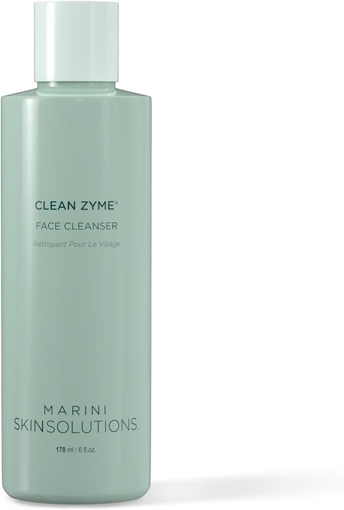Clean Zyme - Exfoliating Face Cleanser with Proteolytic Enzymes (Papain from Green Unripened Papaya) - Cruelty Free - Made in The USA - 6 fl oz