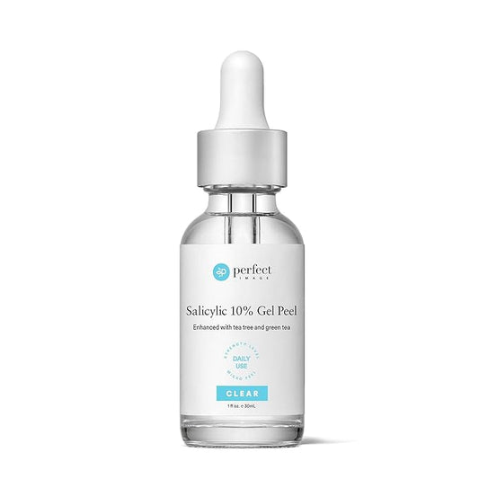 Salicylic 10% Gel Peel, Breakout and Pore Minimizer and Cleanser, 15-30 Full Facial Chemical Peels, 1 fl oz. e, 30 mL – Perfect Image
