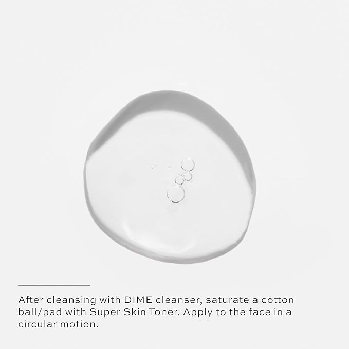 DIME Beauty Super Skin Toner, Alcohol-Free Witch Hazel Toner, Hydrating for Face with Aloe Vera and Cucumber Extract, 4 oz / 120 ml