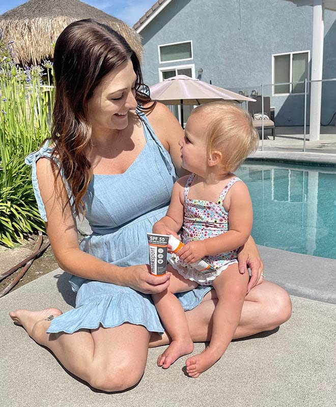 Thinksport SPF 50+ Mineral Sunscreen with Clear Zinc Oxide, 3 Fl Oz – Safe, Natural, Water Resistant, Broad Spectrum UVA/UVB Sun Screen for Sun Protection – Vegan, Reef Safe Sunscreen