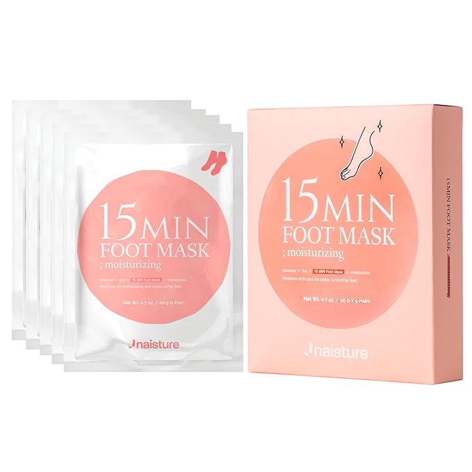 15 Min Hand and Foot Mask (10pc): Hydrating Korean Spa Kit Essentials for Moisturized Hands and Feet