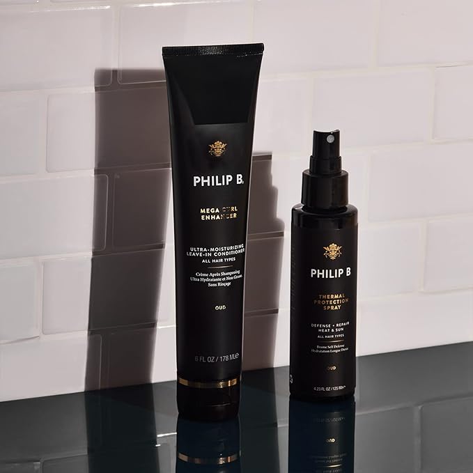 PHILIP B Thermal Protection Spray 2 oz. (60 ml) | Plump, Shine & Protect Hair from Heated Hair Tools