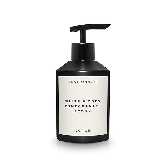 ENVIRONMENT Inspired by 5-Star Resort ARH Lotion, 300ml Luxury Scented (White Woods | Pomegranate | Peony) Bathroom Luxury, Men & Women High-End Body Lotion, Hand Cream, Dry Skin Treatment