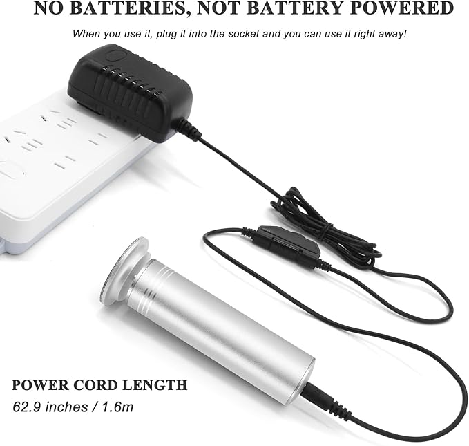 Upgraded Electric Callus Remover for Feet 1200rpm, Adjustable Speed Professional Electric Foot File Pedicure Foot Sander with 60 Replaceable Sandpaper Discs for Heel Dead Skin, Silver