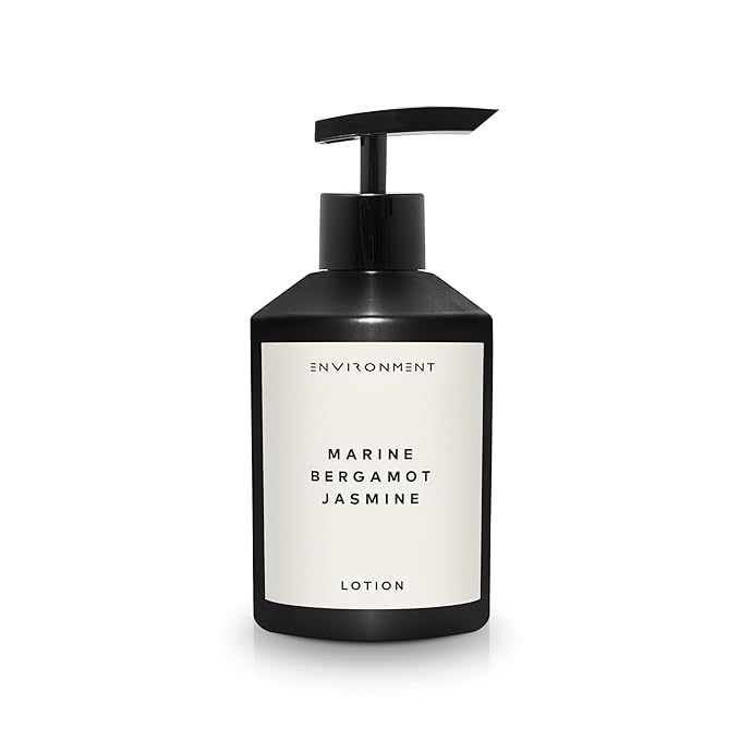 ENVIRONMENT Inspired by 5-Star Resort RC Lotion, 300ml Luxury Scented Lotion (Marine | Bergamot | Jasmine) Bathroom Luxury, Men & Women High-End Body Lotion, Hand Cream, Dry Skin Treatment