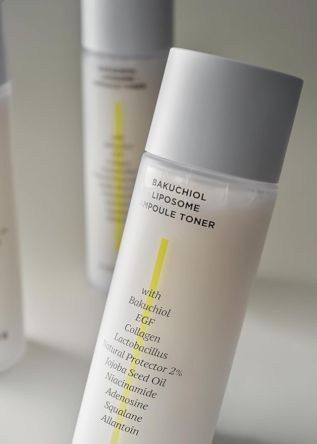 FINDIVE Official Bakuchiol Liposome Ampoule Toner, Bakuchiol, Plan-Based Retinal Alternative, Liposomal Squalane1%, Allantoin, Anti Wrinkle Toner, Korean Skincare 5.07fl.oz
