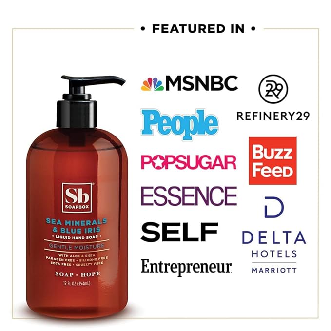 Soapbox Liquid Hand Soap Refill, Vanilla & Lily Blossom, Gentle & Moisturizing Hand Wash for Kitchen and Bathroom, Vegan & Cruelty Free, 64oz Half Gallon Refill (Pack of 1)