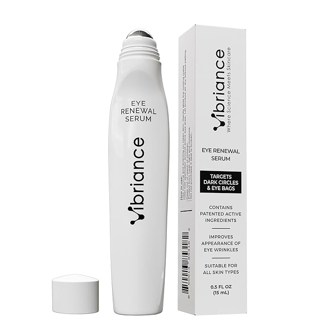 Vibriance Eye Renewal Serum - Dark Circles and Puffiness Treatment - Caffeine Formula for Reducing Bags