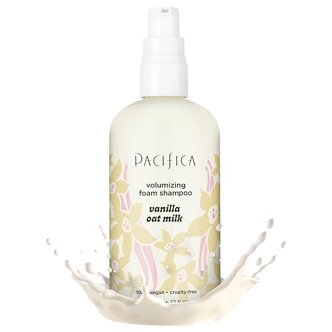 Pacifica Vanilla Oat Milk Volumizing Shampoo & Conditioner Set – Fuller, Bouncier Hair, Fine Or Flat Hair Solution, Sulfate-Free, 100% Vegan Hair Care