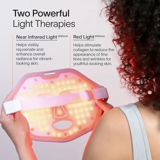 Solawave Red Light Therapy Mask for Face | Red & Near-Infrared Led Light Device | Reduces Appearance of Fine Lines & Wrinkles | Improves Firmness, Elasticity, & Texture | 10-Min Anti-Aging Treatment