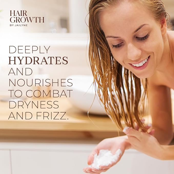 Hair Growth Conditioner by Jailyne Ojeda – Deeply Nourishing & Strengthening Formula with Biotin & Keratin – Promotes Thicker, Longer Hair – Made in USA