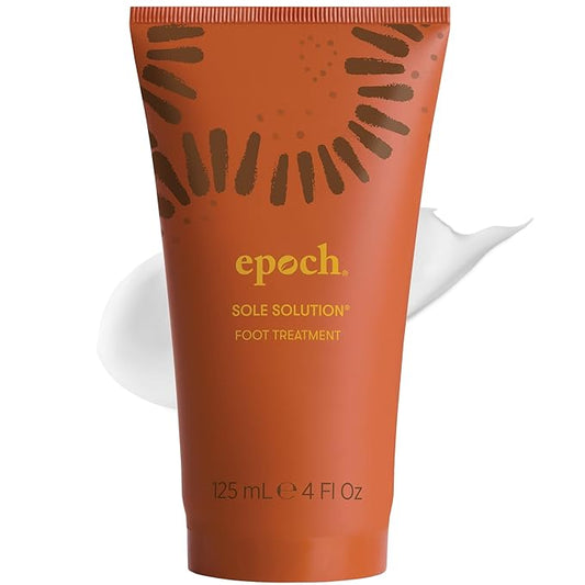 Nu Skin Epoch Sole Solution Foot Treatment | Intensive Moisturizing Cream for Dry Feet, Rough Skin & Heels | Softens Calluses With Natural Papain, Urea, Baobab & Allantoin | 4 oz | 1 Pack