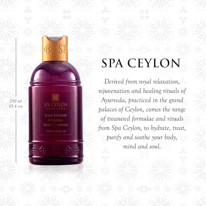 SPA CEYLON Sleep Intense Relaxing Body Cleanser | Ayurvedic Herbal Liquid Soap with Essential Oils | Shower Gel | Bath Products