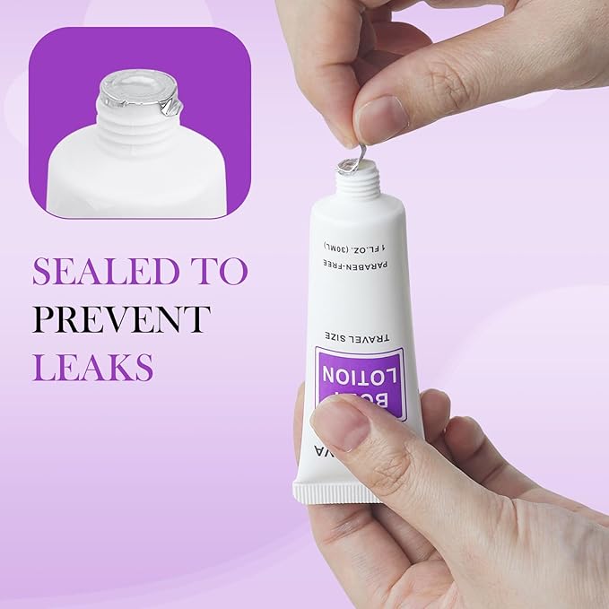 Travel Size Body Lotion Bulk Pack of 30,Individually Wrapped Small Size Hotel Body Lotion Supplies 30ml/1 fl oz Portable Toiletries Amenities Bulk for Guests,Travel,Homeless,Charity