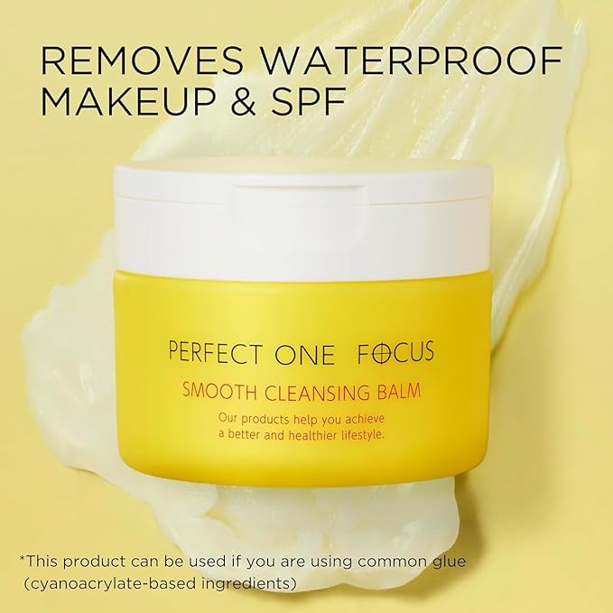 PERFECT ONE FOCUS Smooth Cleansing Balm Makeup Remover – Melts Away Makeup & Impurities While Moisturizing – Gentle Face Wash Balm for All Skin Types, 2-Pack (75g x 2)