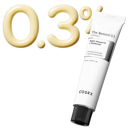 COSRX Retinol 0.3% Cream, 0.67 Oz, Anti-aging Eye & Neck Cream with Retinoid Treatment to Firm Skin, Reduce Wrinkles, Fine Lines, Signs of Aging, Gentle Daily Korean Skin Care, Stocking Stuffers