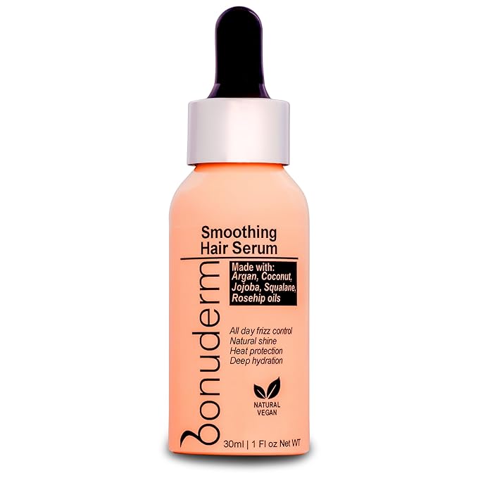 Hair Oil for Frizzy, Damaged, Dry Hair | Hydrating, Lightweight, Vegan & Natural Hair Oil | Tames Frizz, Adds Shine, Softness, Conditioning & Heat Protectant for All Hair Types