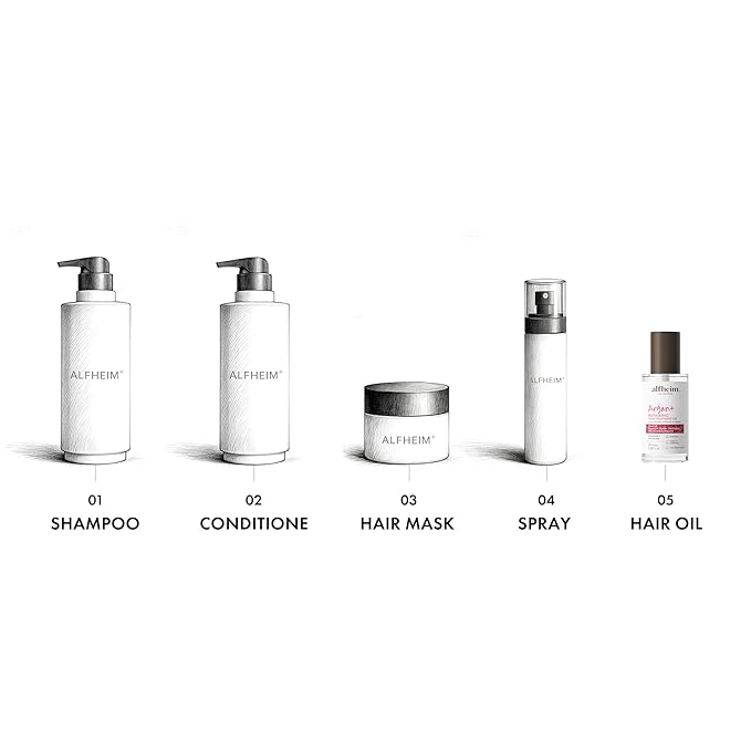 ALFHEIM Argan+ Repairing Hair Oil Serum for Dry, Damaged & Frizzy Hair with Argan Oil, Keratin, Panthenol & Vitamin E – Deep Nourishment, Smoothness & Shine – Non-Greasy, Sulfate Free – 3.38 oz