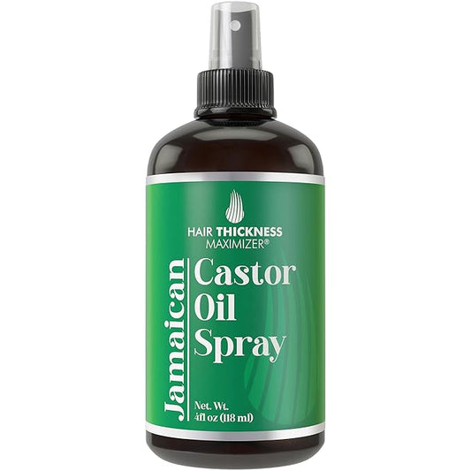 Jamaican Black Castor Oil Spray For Hair Growth. With Marula, Jojoba. Vegan, Leave In Conditioner Serum For Women, Men. Thickening, Moisturizing, Strengthening Scalp Treatment For Dry, Weak Hair