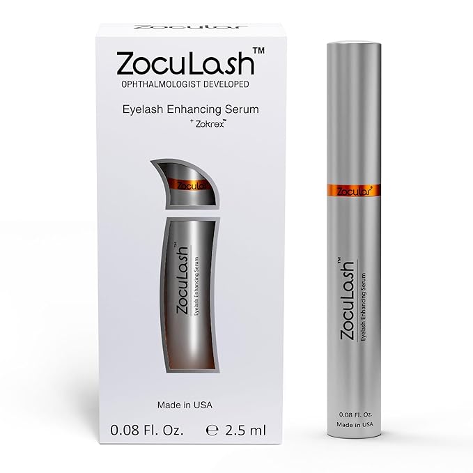 Zocular ZocuLash Eyelash Serum - Safe, Effective Eyelash Growth Serum for Daily Use - 2.5 mL