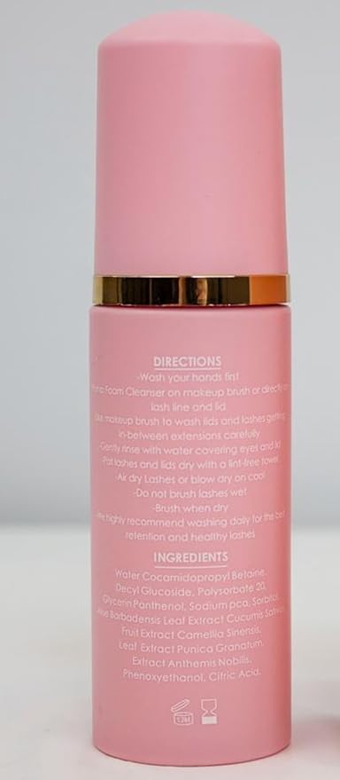 LIVBAY New Lash Bath + Brush Combo - Aftercare Foaming Cleanser for Eyelash Extension | Lash Bath | Oil Free & Gentle Formula (Professional Use Only)