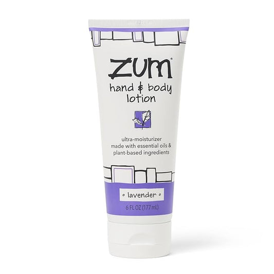 Indigo Wild Zum Hand & Body Lotion - Natural Hand Lotion for Dry Hands - Body Lotion for Women & Men - Body Moisturizers Include Shea Butter, Jojoba Oil & More - Lavender - 6 fl oz