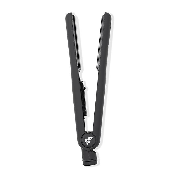 L'ANGE HAIR Aplatir Ceramic 1" Flat Iron | Adjustable Temp & Dual Voltage Hair Straightener | Tourmaline-Infused Plates for Smooth, Frizz-Free Styling | 1 Inch Styling Tool (Black)
