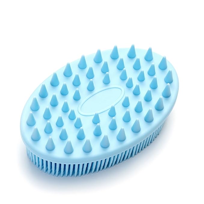 Premium Sensory Brushes for Kids or Autism,Soft Silicone Body Scrubber,2 in 1 Sensory Room Occupational Therapy,Silicone Loofah,Pets Shower Brush Bath Brush Shampoo Brush (3pcs(Spiked))