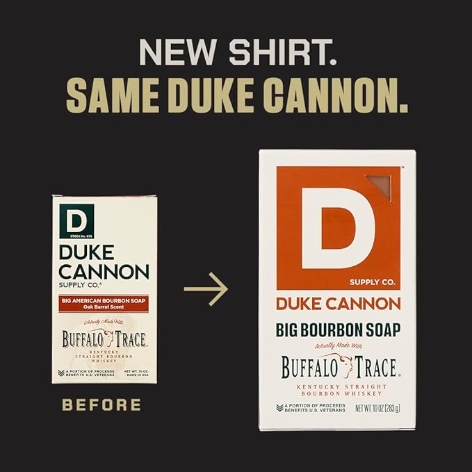Duke Cannon Tactical Scrubber - Big American Bourbon Soap, U.S. Military-Grade Soap Pouch with Coarse & Soft Mesh, Oak Barrel Scented, 10 oz.