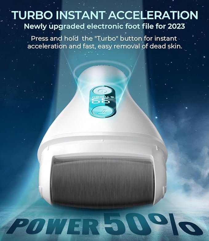 Electric Callus Remover for feet,Rechargeable Foot File Electronic Pedicure Tools Kit for Calloused Removal, Waterproof Electric Foot Scrubber Duty Feet Care for Heels Dead