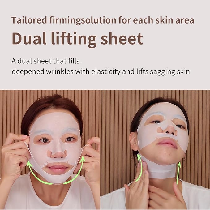Mediheal Retinol Collagen Cream Lifting Mask (10 Counts) for V Line Mask, Anti-Aging - Helps Reduce Fine Lines & Wrinkles, and Smoothens Skin
