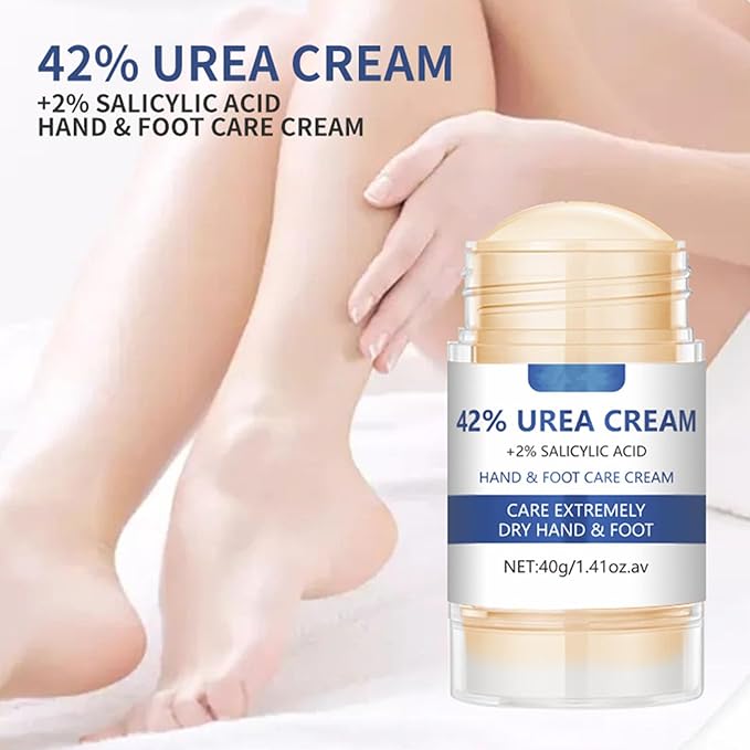 2Pcs 42% Urea 2% Salicylic Acid Hydrating and Anti-Cracking Foot Cream,Upgraded Hand and Foot Cream Urea Moisturizer, Hydrate & Nourish Foot Care, Soften Skin Exfoliate Dead Skin