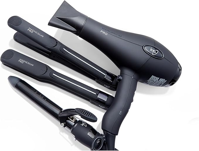 Ion Magnesium Flat Iron 1 Inch, Optimal Heat, Ceramic Tourmaline, Patented Korean Magnesium Technology