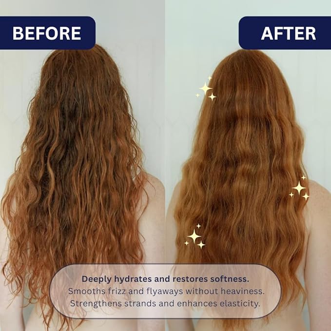 NAVY HAIR CARE Lunar Cloud Hair Mask | Deep Hydration, Frizz Control & Repair for All Hair Types | Lightweight Treatment with Argan Oil, Coconut Oil & Keratin | Vegan & Cruelty Free | 16 oz