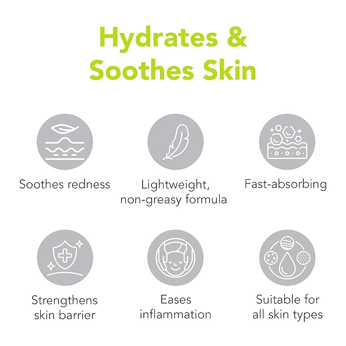 humane Oil-Free Daily Lightweight Face Moisturizer for Acne-Prone Skin - 4 Fl Oz - Gentle for All Skin Types - With Soothing Antioxidants Like Aloe Vera, Hyaluronic Acid, Cucumber and Grapeseed