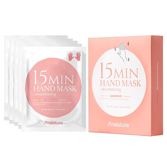 15 Min Hand and Foot Mask (10pc): Hydrating Korean Spa Kit Essentials for Moisturized Hands and Feet