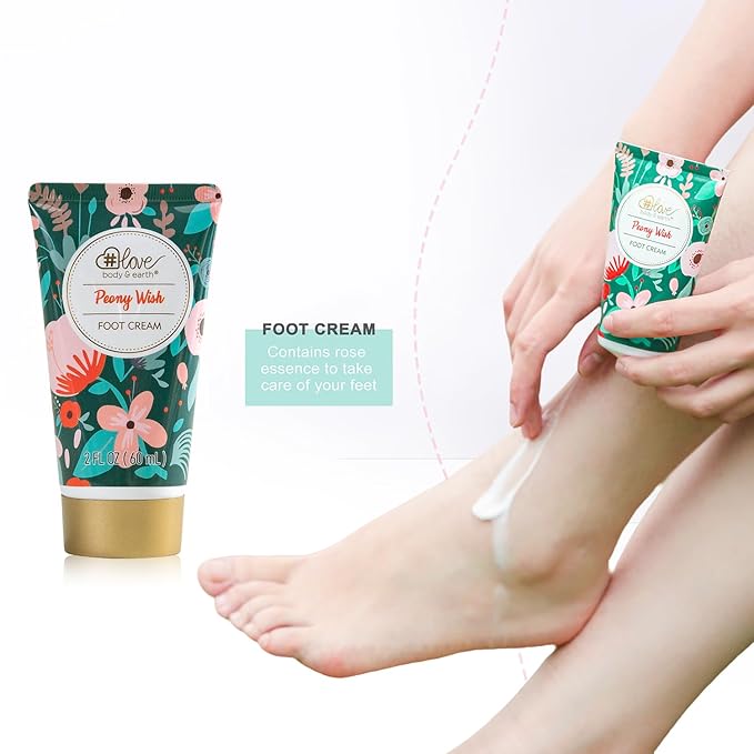 4PC Rose Water Lotion Gift Set: Hand & Foot Cream, Soap, Scented Candle - Body Care for All Skin Types Skin Care Gift Set for Women, Mothers Day Gifts for Mom Gifts, Birthday Christmas Gifts for Women