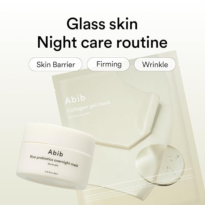Abib Collagen Gel Mask Jericho Rose Jelly 4 Sheets (Nourishing) I Korean Vegan Collagen, Cooling Nourishing Hyaluronic Acid Hydrogel Face Mask Skin Care