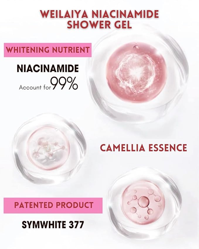 Weilaiya NIACINAMIDE SHOWER GEL (camellia's collection)