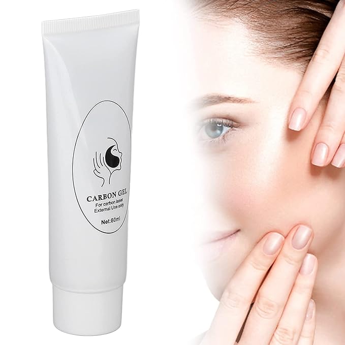 Maani 80ML Carbon Peel Cream Gel for Skin Rejuvenation Black Doll,Facial Skin Deep Cleaning with Carbon Gel Nano Activated Carbon for Laser Carbon Cream