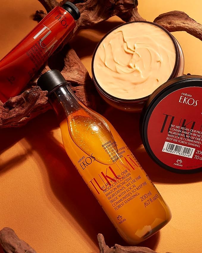 natura – Tukumã Hyaluronic Acid Boosting Biphase Shower Oil Refill - Replenishing in-Shower or Bath Body Oil - Anti-Signs of Aging - Skin Moisturizer - Brazilian Beauty Secrets - 6.7 fl oz (200ml)