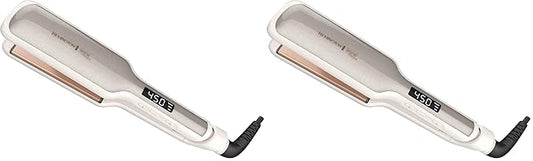 Remington Shine Therapy 2 inch Hair Straightener, Flat Iron Infused with Argan Oil & Keratin, Professional Ceramic Flat Iron for Less Frizz, Shiny & Smooth Hot Styling Tools (Pack of 2)