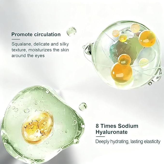 PORCOPE Eye Cream for Dark Circles and Puffiness with Electric Massage Head for People with Severe Eye Bags and Whose Skin Around the Eyes is Prone to Dullness, Dryness and Puffiness(0.7 fl oz/20g)