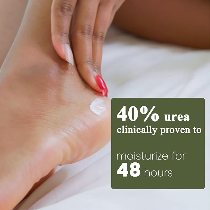 Urea Cream 40 Percent Unscented with Shea Butter Salicylic Acid for feet Maximum Strength for Dry Cracked Feet & Hands Dry Skin Repair Treatment Extra Care Body Deep Moisturizing Cream 10.1 Oz