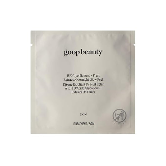 goop Beauty 15% Glycolic Acid Exfoliating Pads | Inspired by a Professional Chemical Peel | Refines & Retexturizes for Glowing Skin | Paraben and Silicone Free | 4 pack