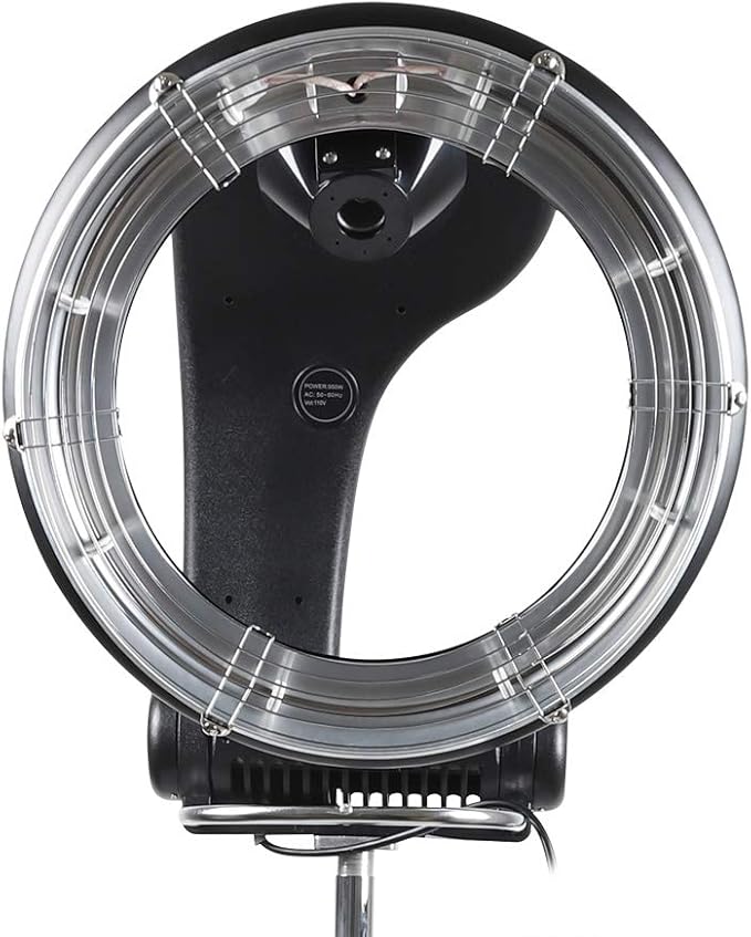 3 in 1 Hair Dryer, Orbiting Infrared Hair Dryer, Halo Roller Ball Hair Color Processor, 850w, For Home and Salon, Black