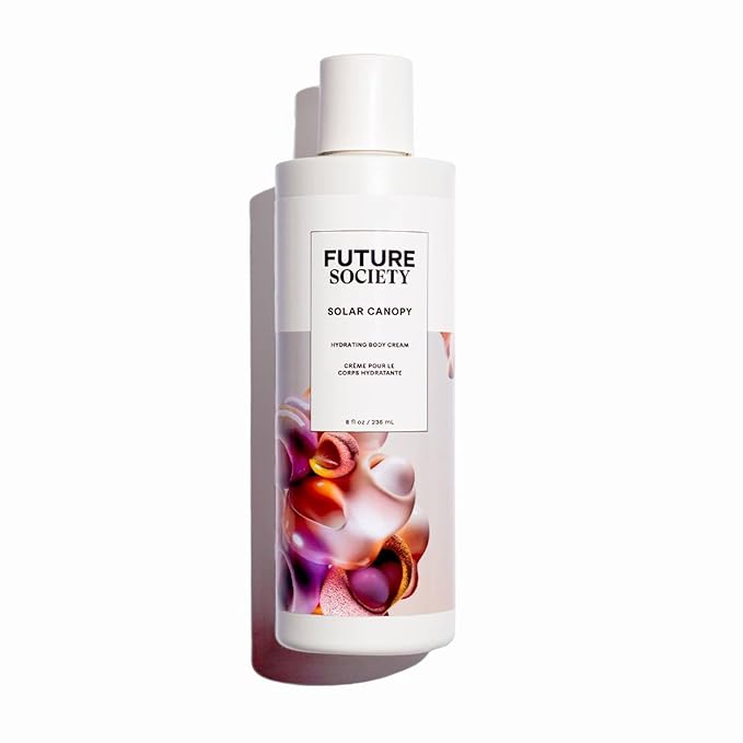 Future Society Solar Canopy Body Lotion - Luxury Fruity Floral Scented Body Cream with Notes of Bergamot, Sugar & Vetiver - Moisturizes & Replenishes Dry Skin - Hydrating & Perfumed Lotion - 8oz