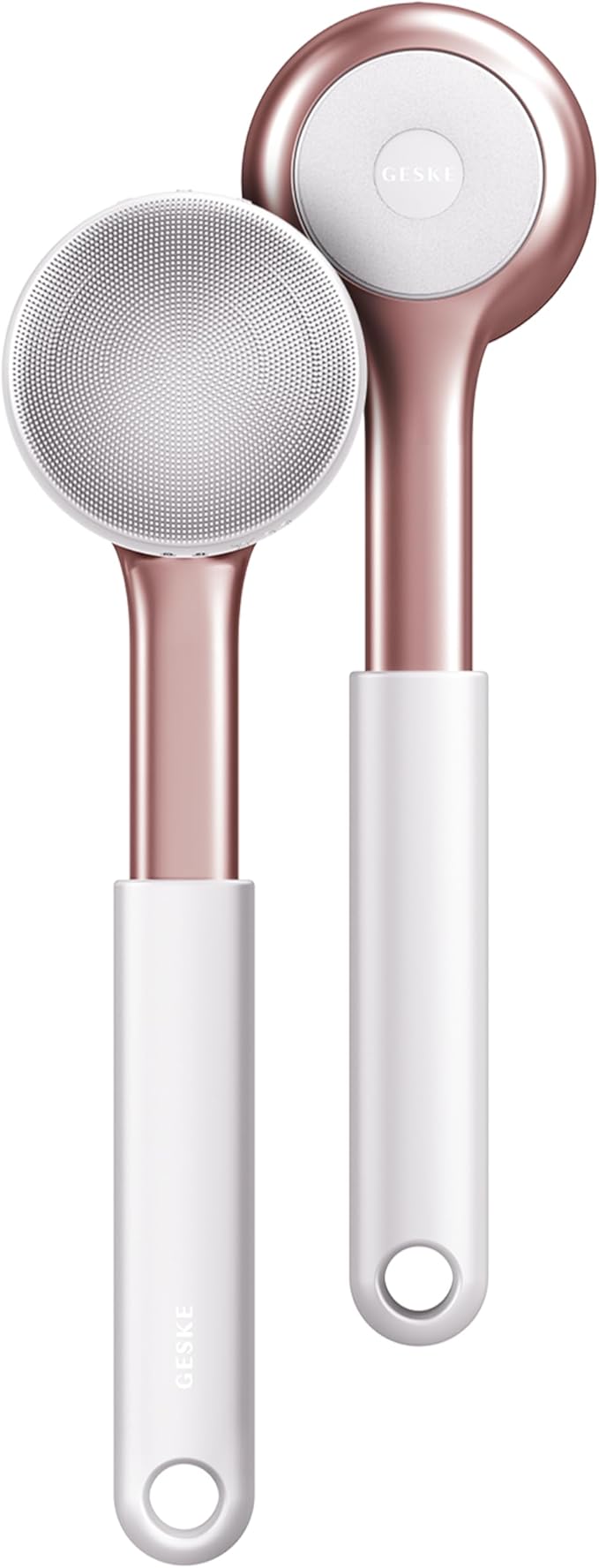 GESKE Sonic Full-Body Brush & Intensive Exfoliator | 8 in 1 | Electric Body Cleansing Brush | With SmartSonic Pulsations | Deep Cleansing, Exfoliation, Massage | Extendable Handle | Rough Skin Remover