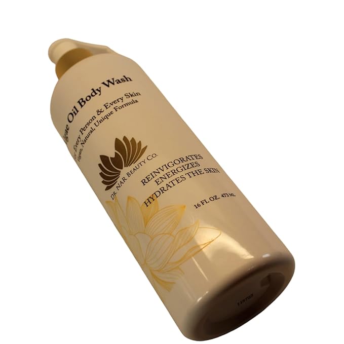 Dr. NAR Beauty Algae Oil Body Wash – Non-Foaming, Moisturizing Cleanser for Dry & Sensitive Skin – Vegan, Sulfate-Free, Gentle Plant-Based Formula – 16 oz